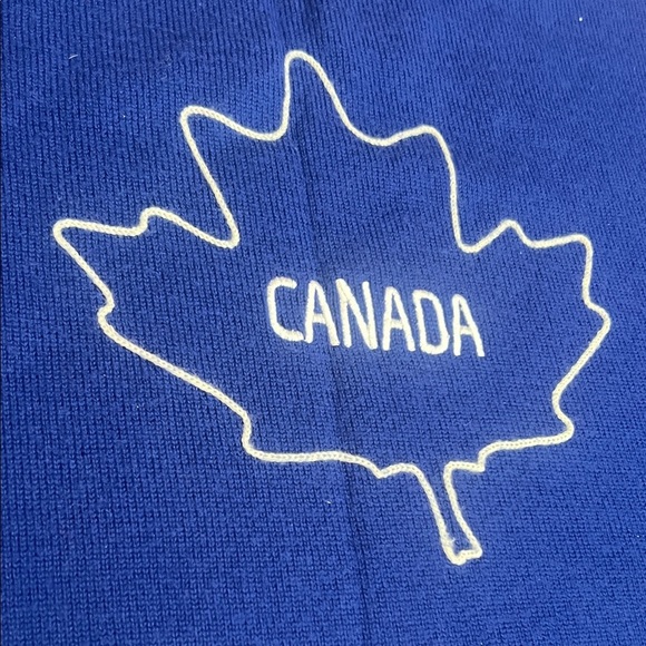 Vancouver 2010 Paralympic Games Blue Knit Retro Sweater sz L EUC Unisex style - Picture 3 of 11